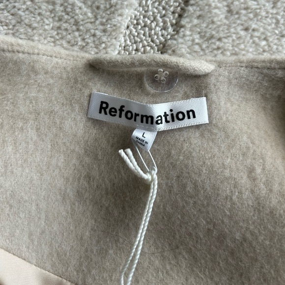 Reformation Porter Wool Cropped Coat Jacket - Picture 3 of 7